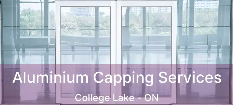  Aluminium Capping Services College Lake - ON