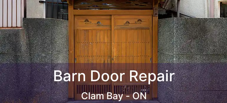 Barn Door Repair Clam Bay - ON