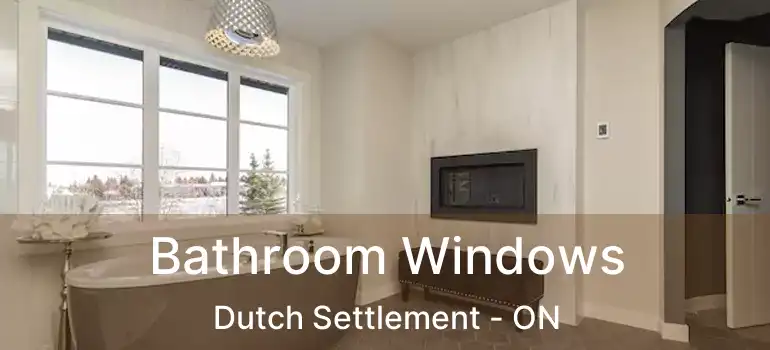  Bathroom Windows Dutch Settlement - ON