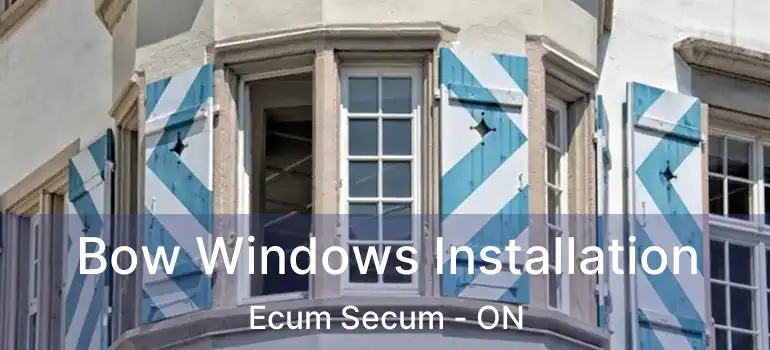  Bow Windows Installation Ecum Secum - ON
