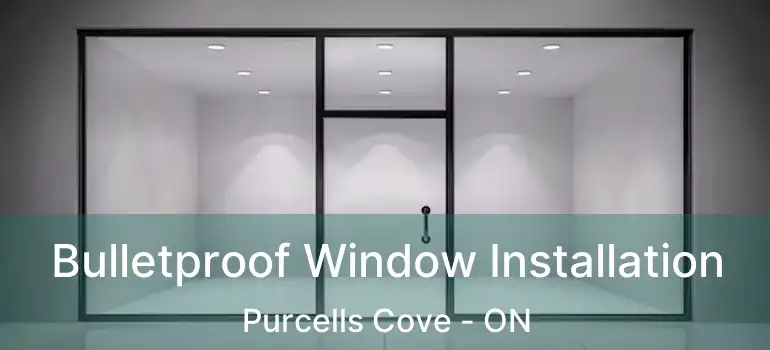  Bulletproof Window Installation Purcells Cove - ON