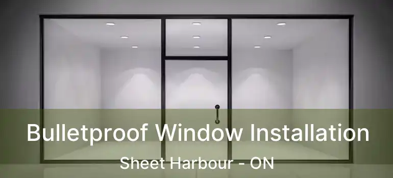  Bulletproof Window Installation Sheet Harbour - ON