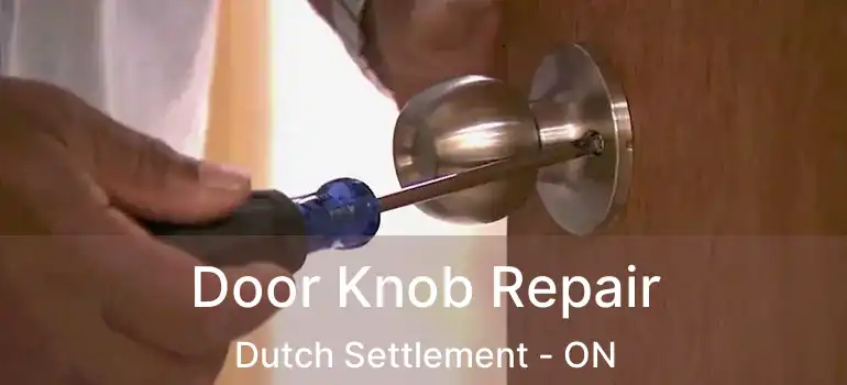  Door Knob Repair Dutch Settlement - ON