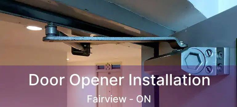  Door Opener Installation Fairview - ON