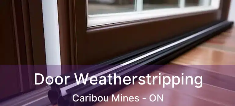  Door Weatherstripping Caribou Mines - ON