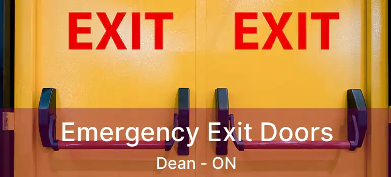  Emergency Exit Doors Dean - ON