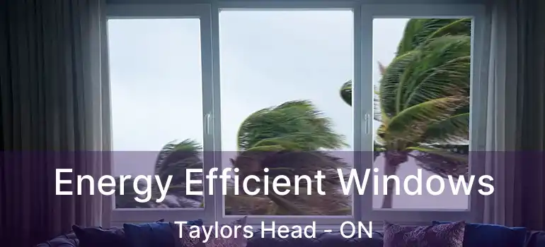  Energy Efficient Windows Taylors Head - ON