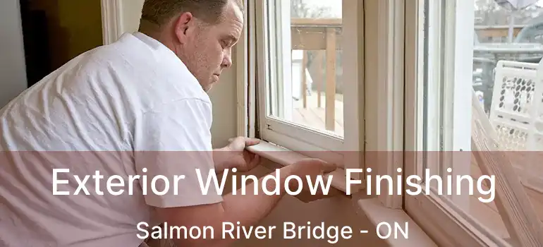  Exterior Window Finishing Salmon River Bridge - ON