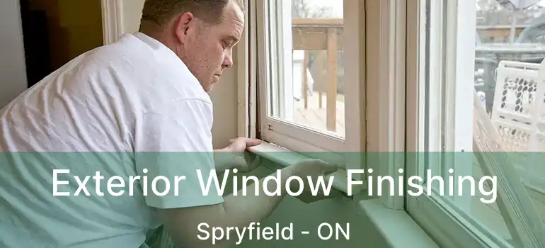 Exterior Window Finishing Spryfield - ON