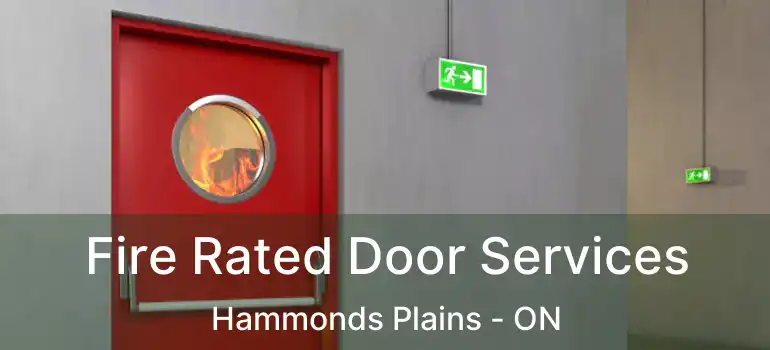  Fire Rated Door Services Hammonds Plains - ON