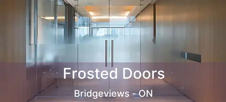  Frosted Doors Bridgeviews - ON