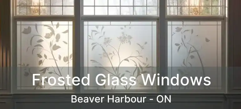  Frosted Glass Windows Beaver Harbour - ON