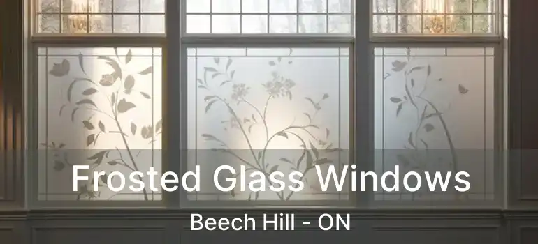  Frosted Glass Windows Beech Hill - ON