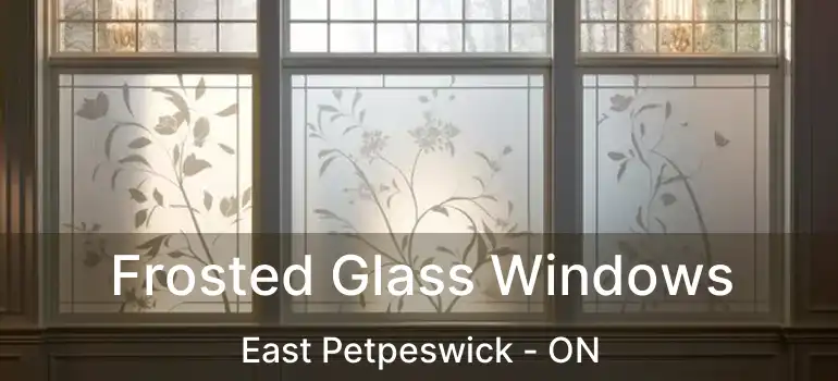  Frosted Glass Windows East Petpeswick - ON