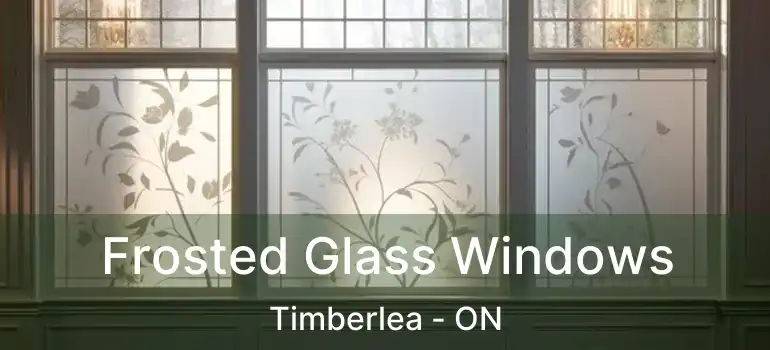  Frosted Glass Windows Timberlea - ON