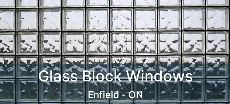  Glass Block Windows Enfield - ON