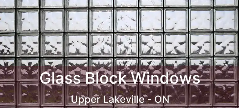  Glass Block Windows Upper Lakeville - ON
