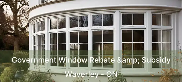  Government Window Rebate & Subsidy Waverley - ON