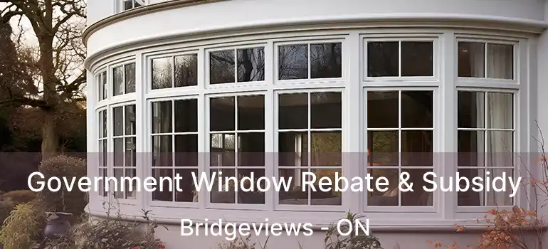  Government Window Rebate & Subsidy Bridgeviews - ON