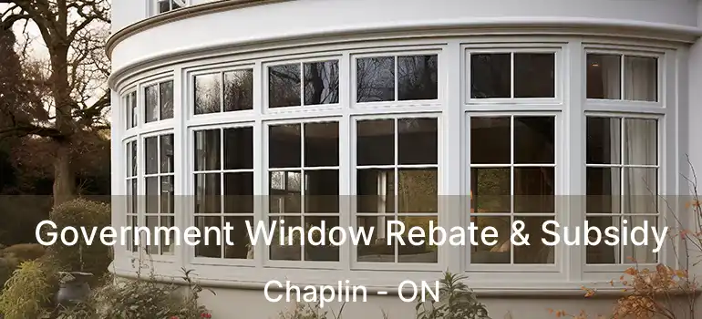  Government Window Rebate & Subsidy Chaplin - ON