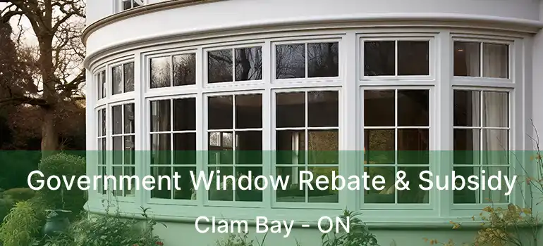  Government Window Rebate & Subsidy Clam Bay - ON