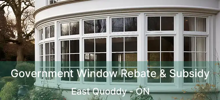  Government Window Rebate & Subsidy East Quoddy - ON