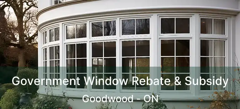  Government Window Rebate & Subsidy Goodwood - ON