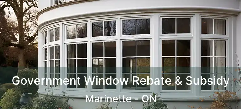  Government Window Rebate & Subsidy Marinette - ON
