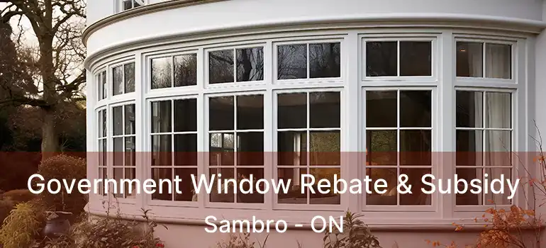  Government Window Rebate & Subsidy Sambro - ON