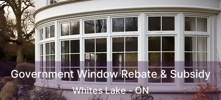  Government Window Rebate & Subsidy Whites Lake - ON