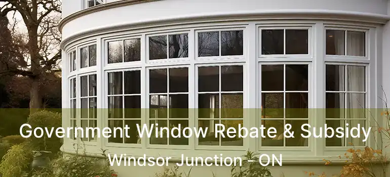  Government Window Rebate & Subsidy Windsor Junction - ON