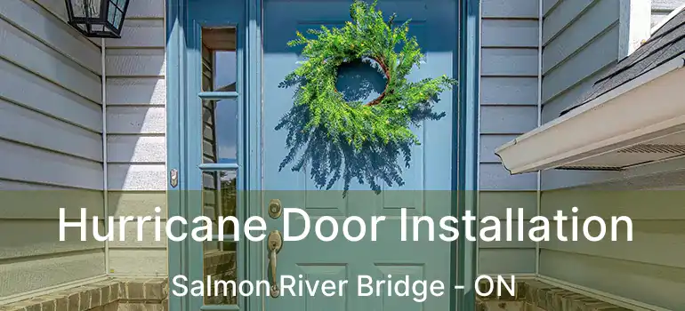  Hurricane Door Installation Salmon River Bridge - ON
