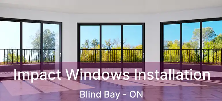  Impact Windows Installation Blind Bay - ON
