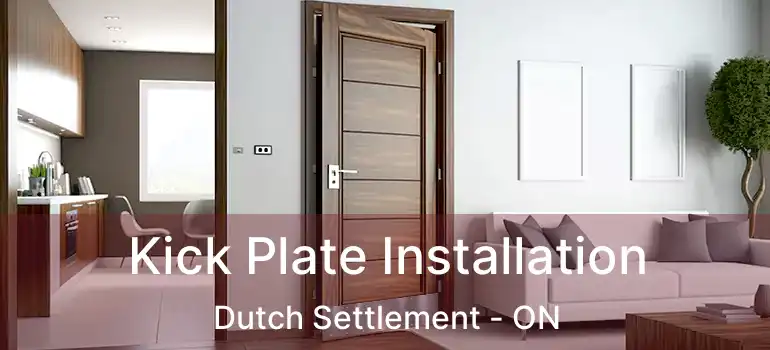  Kick Plate Installation Dutch Settlement - ON