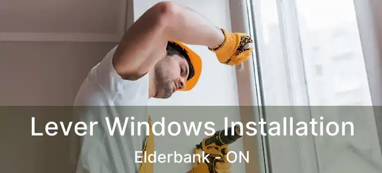  Lever Windows Installation Elderbank - ON