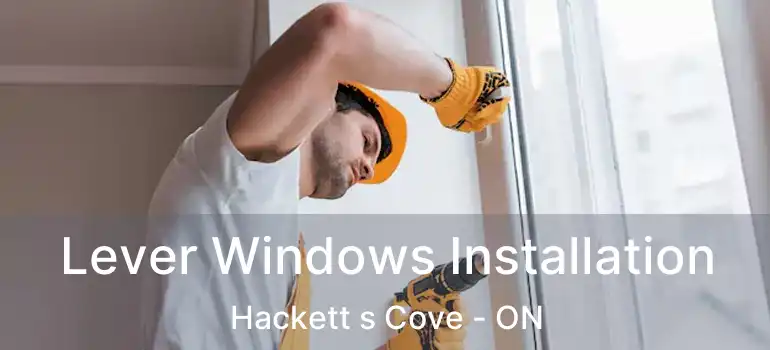  Lever Windows Installation Hackett s Cove - ON