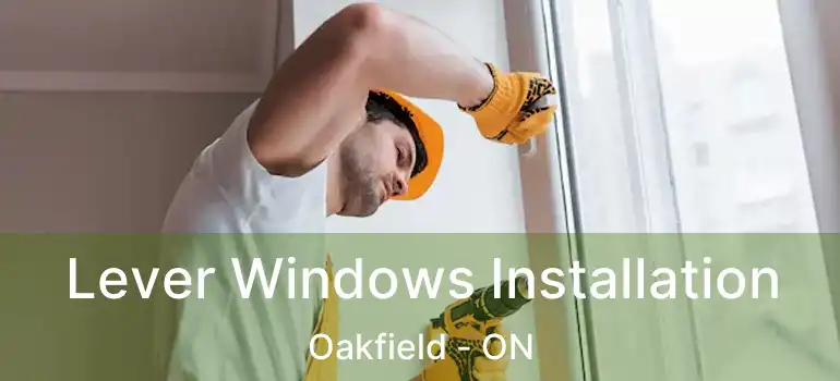  Lever Windows Installation Oakfield - ON