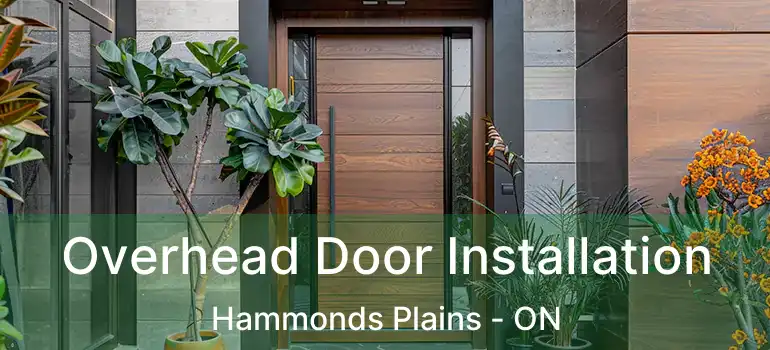  Overhead Door Installation Hammonds Plains - ON