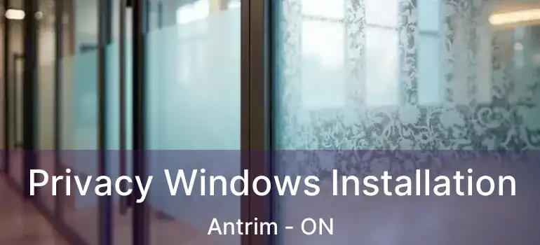  Privacy Windows Installation Antrim - ON