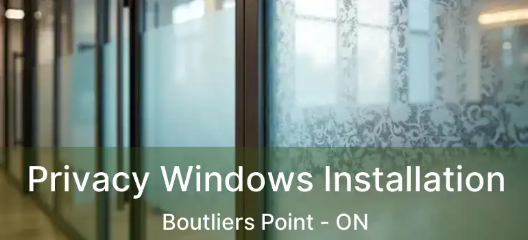  Privacy Windows Installation Boutliers Point - ON