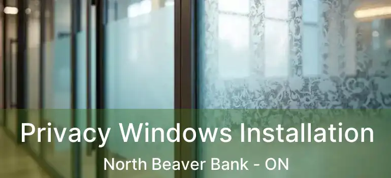  Privacy Windows Installation North Beaver Bank - ON