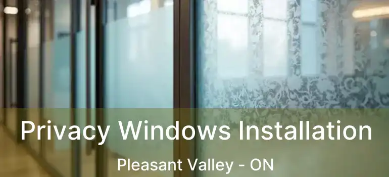  Privacy Windows Installation Pleasant Valley - ON