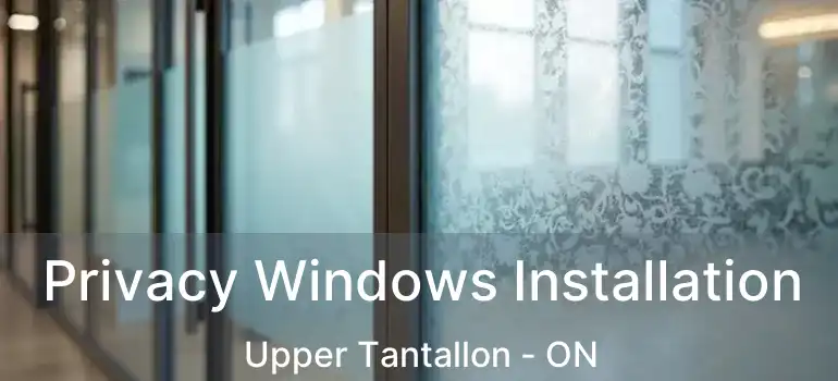  Privacy Windows Installation Upper Tantallon - ON