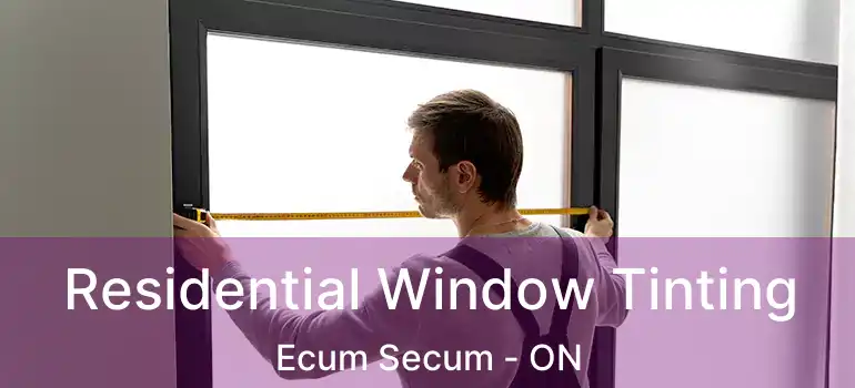  Residential Window Tinting Ecum Secum - ON