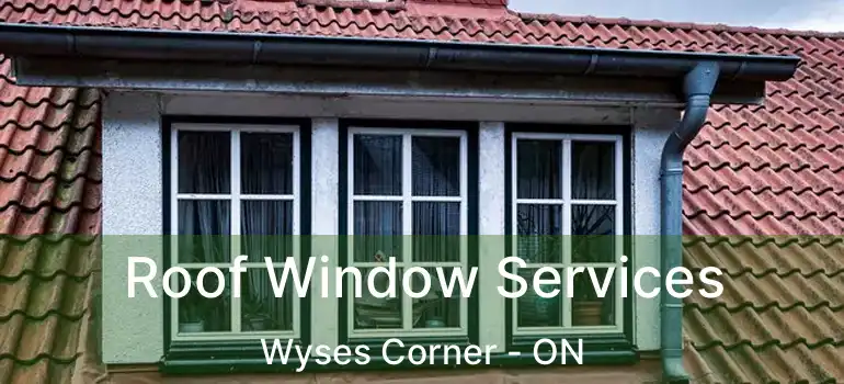  Roof Window Services Wyses Corner - ON