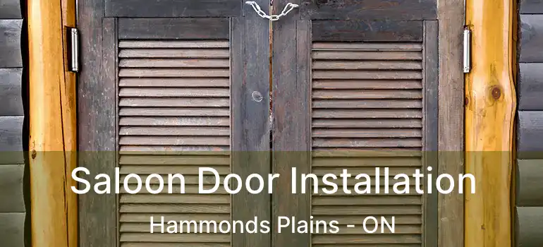  Saloon Door Installation Hammonds Plains - ON