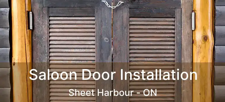  Saloon Door Installation Sheet Harbour - ON