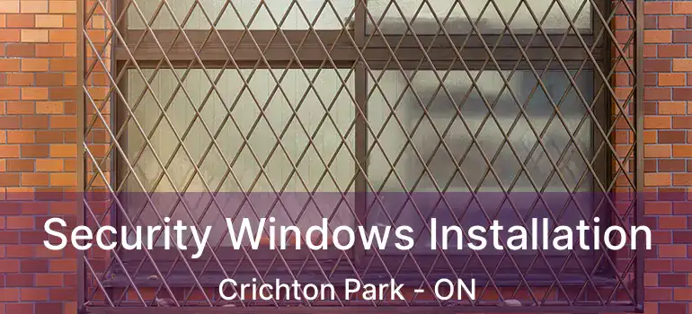  Security Windows Installation Crichton Park - ON