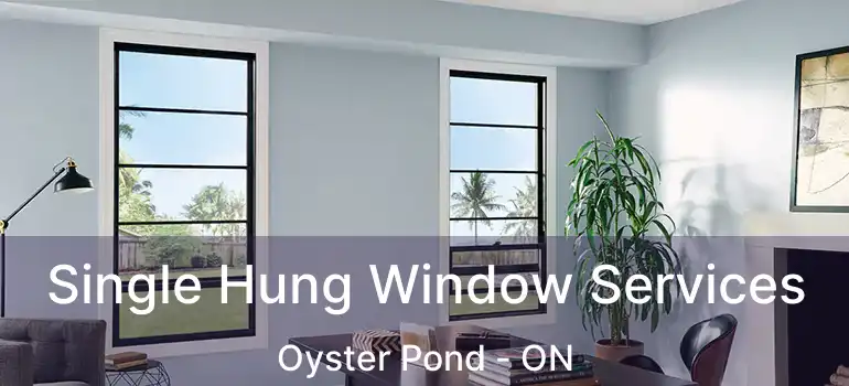  Single Hung Window Services Oyster Pond - ON