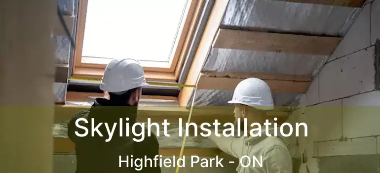  Skylight Installation Highfield Park - ON